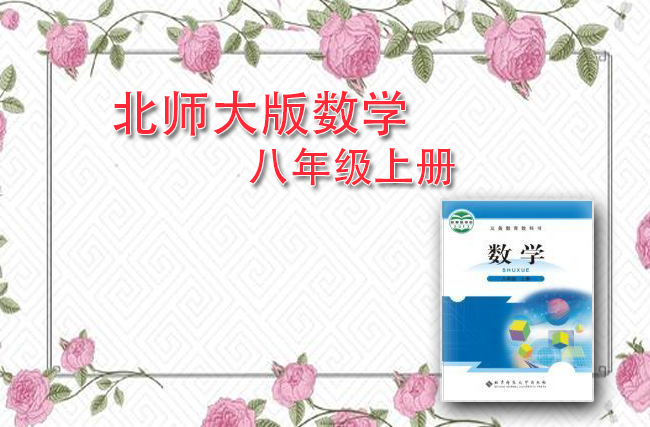 北师大版数学八年级上册